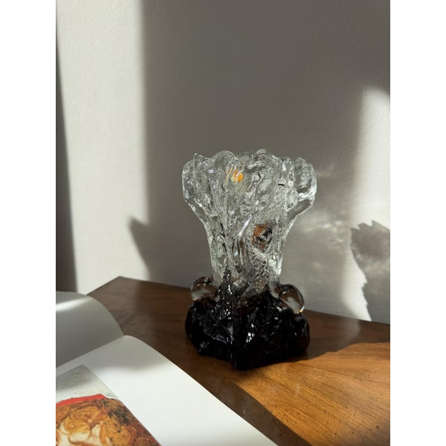 Glass Kasvimaalla Vase by Pertti Santalahti for Humppila, Finland, 1980s For Sale - Image 11 of 18