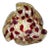Vintage Murano Barovier Toso Red Spots Gold Flecks Italian Art Glass Mid Century Bowl Ashtray For Sale