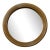 1980s Circular Pencil Reed Wall Mirror For Sale