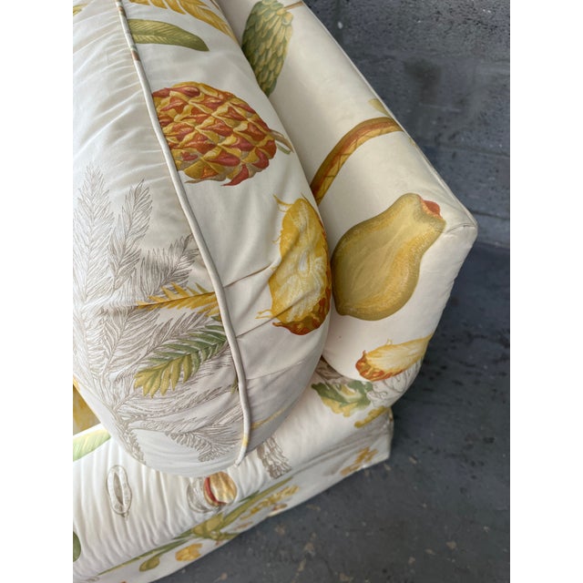 Botanical Print Upholstered Lounge Chair by Sherrill Furniture Co. Circa 1980's. For Sale - Image 16 of 18