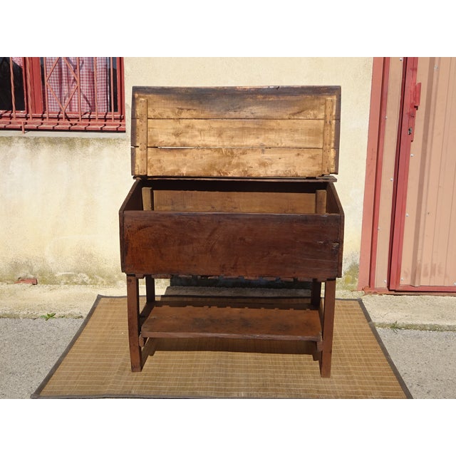 Vintage Brown Oak Dish Drainer For Sale - Image 12 of 18