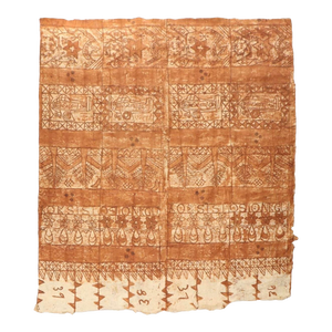 Antique XL Tongan Ngatu Barkcloth Textile