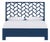 Silas Platform Bed King - Navy For Sale