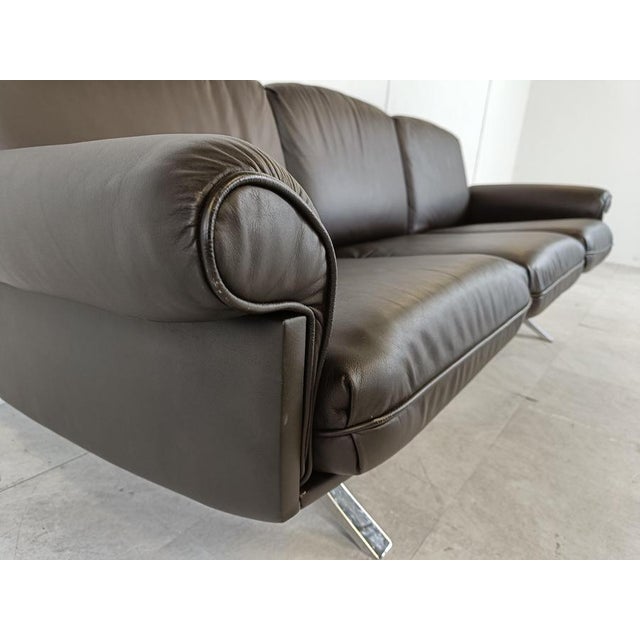 Brown DS31 Sofa in Brown Leather from de Sede, 1970s For Sale - Image 8 of 12