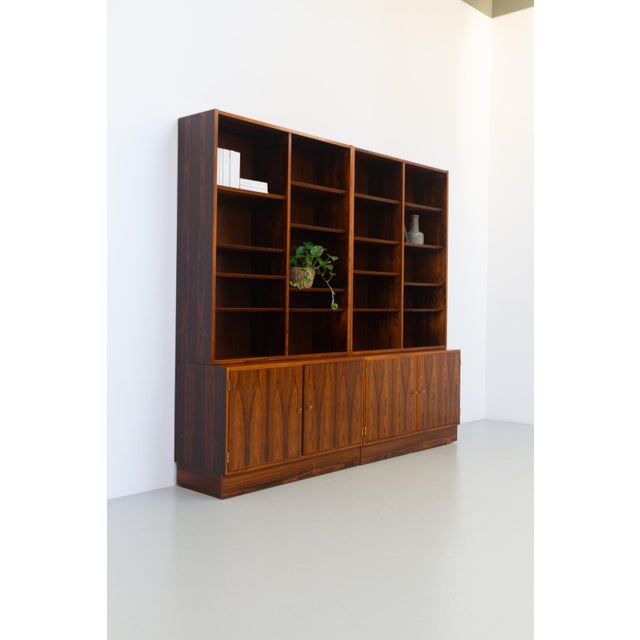 Large Danish Modern Rosewood Bookcase by Carlo Jensen for Hundevad, 1960s For Sale - Image 7 of 18