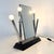 Black Yucca Table Mirror by Anna Anselmi for Bieffeplast, 1980s For Sale - Image 8 of 10