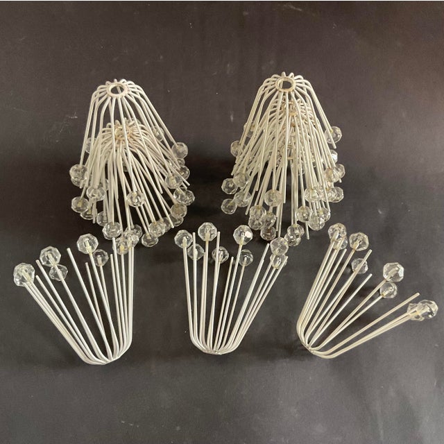 Large Mid-Century Modern Snowball Ceiling Lamp in Glass and Brass by Emil Stejnar for Rupert Nikoll, 1950s For Sale - Image 17 of 18