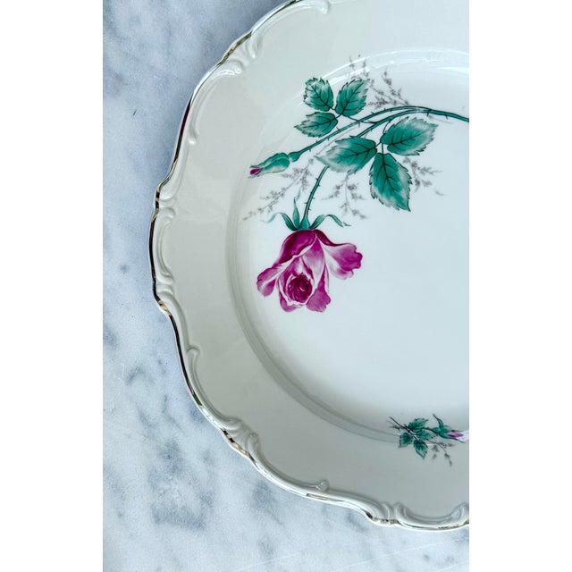 Mid 20th Century Mid 20th Century Chalet Rose 11 3/4" Chop Plate (Round Platter) For Sale - Image 5 of 11