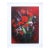 Original Still Life Oil Painting of Bouquet of Red Poppies Flowers Floral Signed Helm '76 Mid Century Modern For Sale