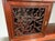 Early 20th Century Rosewood Vintage Double‑Sided Room Divider With Carved Drawers & Doors For Sale In Philadelphia - Image 6 of 8