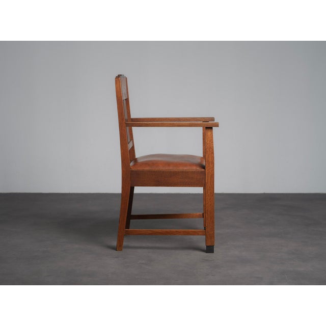 Amsterdam School Art Deco Armchairs, Netherlands, 1930s, Set of 2 For Sale - Image 4 of 10