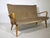 Wood Mid-Century Modern Cocktail Sofa in Velour, 1960s For Sale - Image 7 of 11
