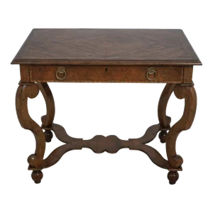 Baker Continental Style Walnut Dressing Table