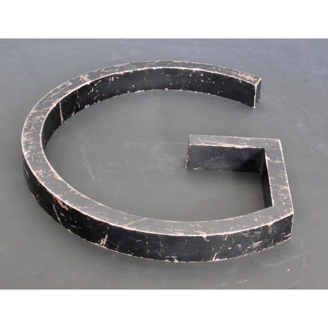 Vintage Weathered Metal Letter G Wall Emblem Chairish