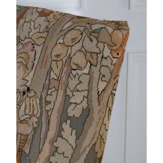 17th-Century French Baroque Walnut Spool Armchair with Petit Point Tapestry For Sale - Image 14 of 15