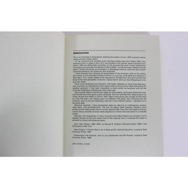 1970s 1978 Who's Who of Jazz: Storyville to Swing Street by John Chilton Hard Cover Book For Sale - Image 5 of 7