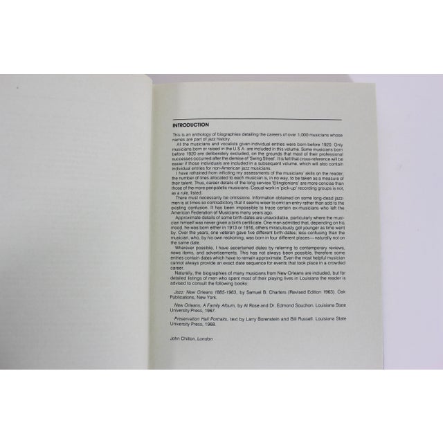 1970s 1978 Who's Who of Jazz: Storyville to Swing Street by John Chilton Hard Cover Coffee Table Book For Sale - Image 5 of 7