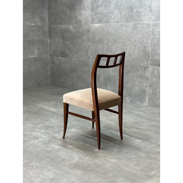 Vintage Wooden Chair, 1950s, in Restored conditions. Designed 1950 to 1959