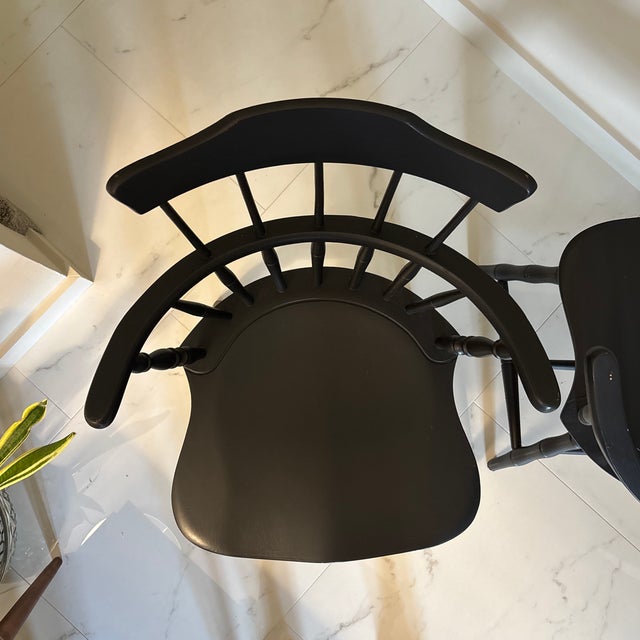 1930s Nichols & Stone Co Comb Back Arm Chairs (Two) For Sale - Image 9 of 10