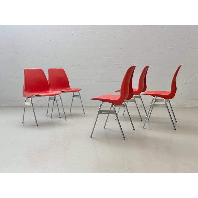 Vintage Stacking Chair from Lübke, 1970s For Sale - Image 3 of 18