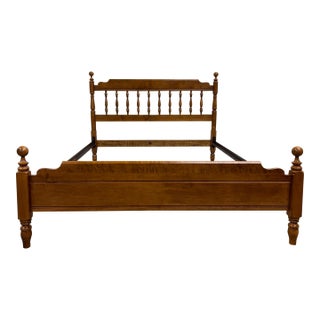 Vintage Full Size Heywood Wakefield Old Colony Maple Bed For Sale