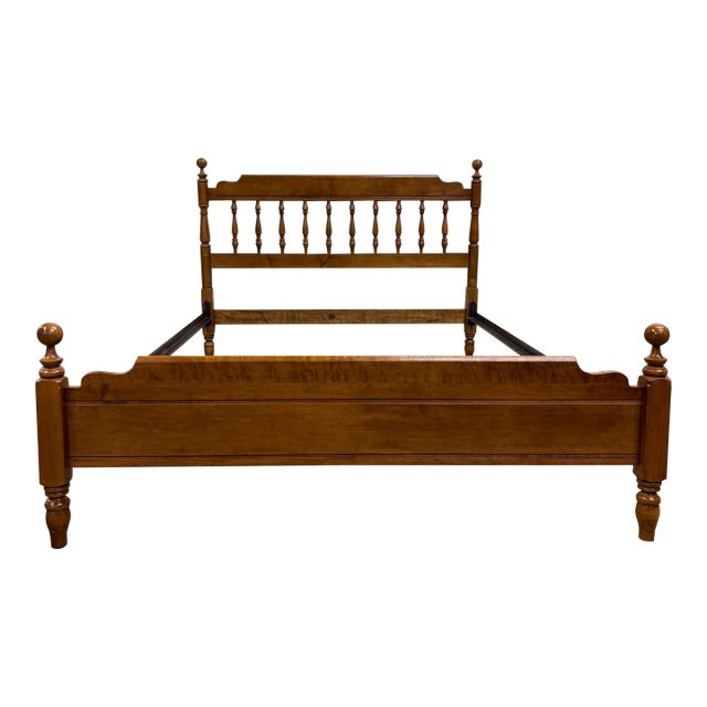 Vintage Full Size Heywood Wakefield Old Colony Maple Bed For Sale