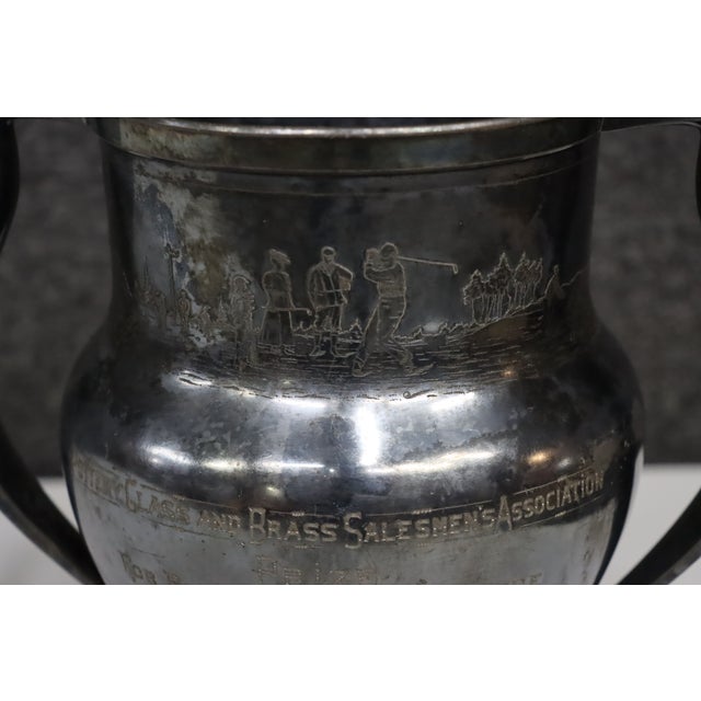 913 Rodgers Brothers Silver-Plated Golf Trophy Cup For Sale - Image 12 of 14