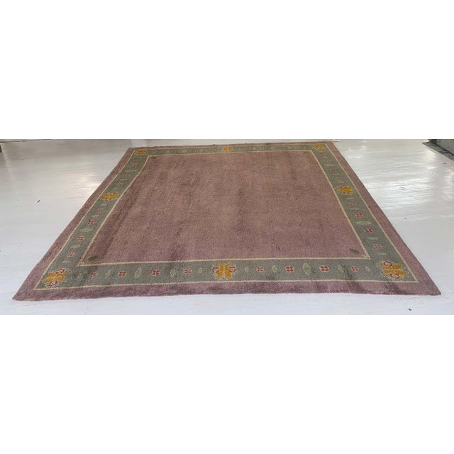 Doris Leslie Blau Vintage Irish Donegal Arts & Crafts Rug For Sale - Image 9 of 12