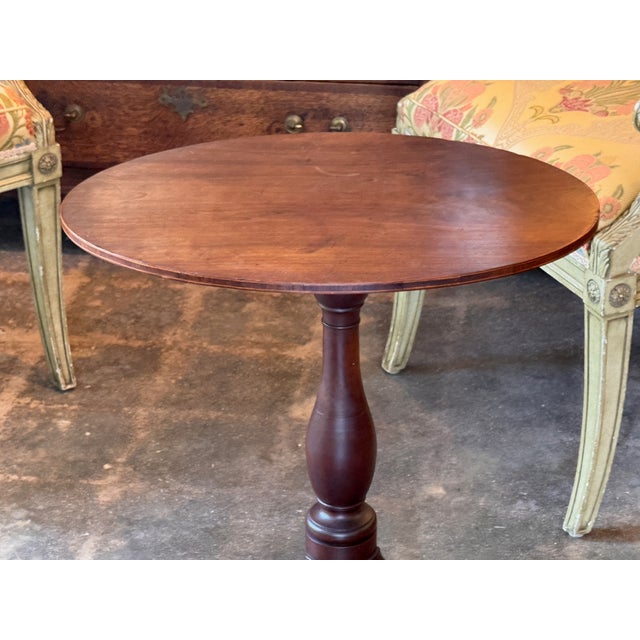 19th Century Oval Tilt-Top Pedestal Table For Sale - Image 6 of 12