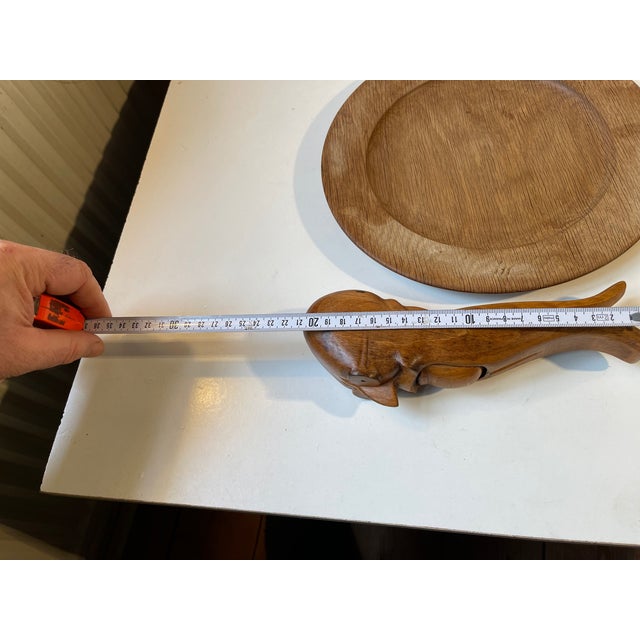 Vintage Beech Nutcracker and Teak Bowl by Kay Bojesen, 1930s, Set of 2 For Sale - Image 11 of 17