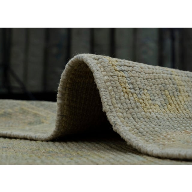 Navy Blue Turkish Oushak Rug 2'8" x 8'4" #18005 For Sale - Image 8 of 8