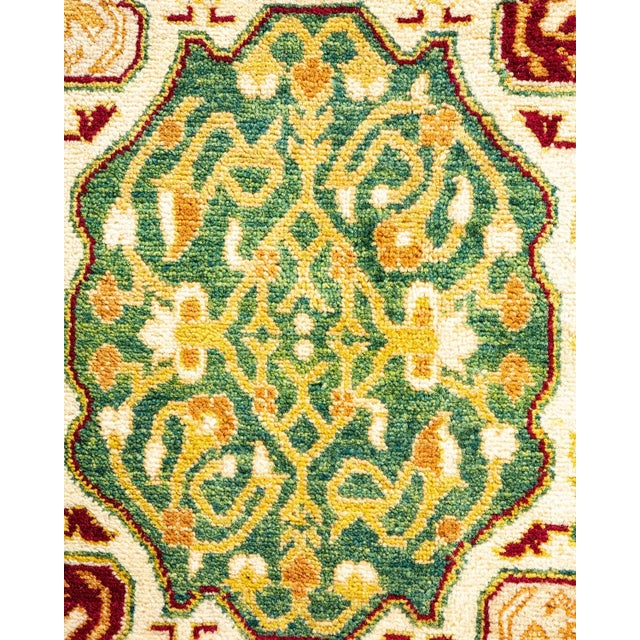 Moroccan Vintage Moroccan Hand Knotted Wool Area Rug, Ivory - 6'2" X 9'3" For Sale - Image 3 of 9