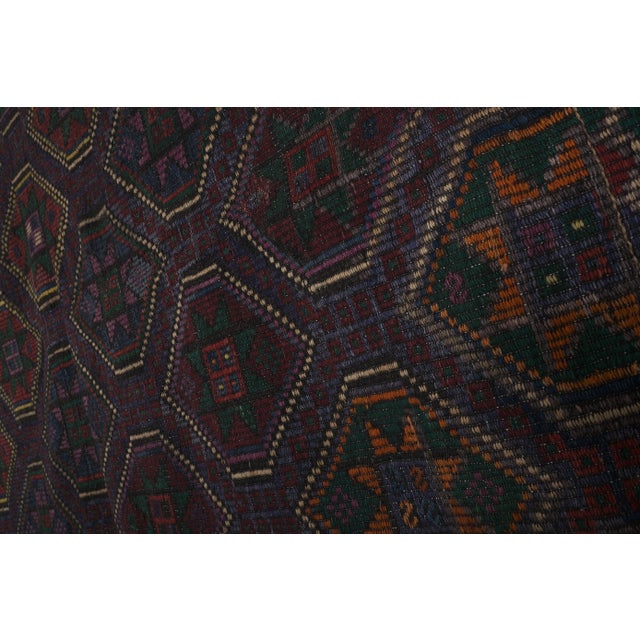 Vintage Unusual Pattern Jajim Kilim 7'5'' X 9'6'' For Sale - Image 9 of 12