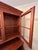 Brown Vintage Ethan Allen Country Crossings Solid Red Maple Lighted China Hutch & Buffet For Sale - Image 8 of 12
