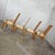 Late 20th Century Modern Campaign Style Dining Chairs Light Wood & Cane by American of Martinsville, Set of 4 For Sale - Image 9 of 16