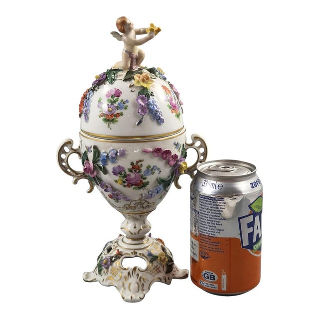Vintage Porcelain Potpourri Urn from Carl Thieme, 1901 For Sale - Image 14 of 15