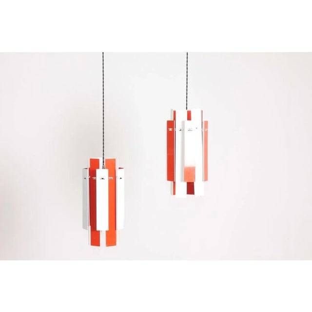 Mid-Century Modern Model Cocktail Ceiling Lamps by Henning Rehhof for Fog & Mørup, 1960s, Set of 2 For Sale - Image 3 of 7