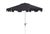 2020s Zimmerman 9 Ft Market Umbrella, Black & White/Chrome Pole For Sale - Image 5 of 5