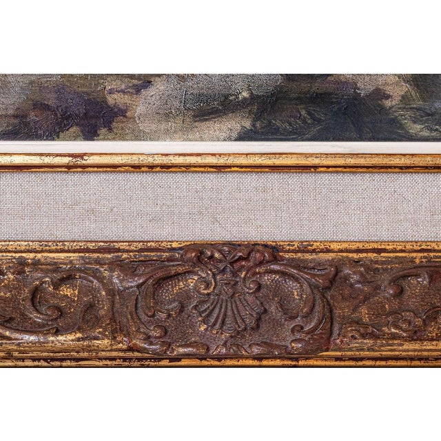 Post-Impressionist Artist, Harvesting the Crop, Large Oil Painting, Framed For Sale - Image 6 of 10