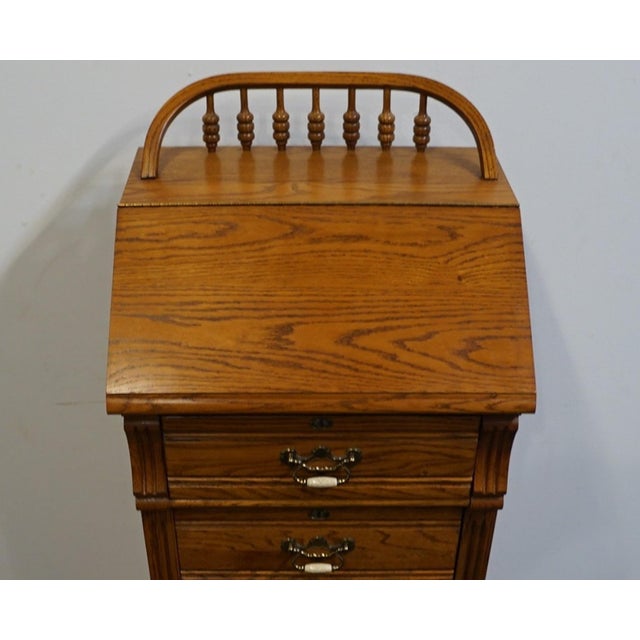 Lexington Furniture Lexington Furniture Recollections Collection Solid Oak Rustic Country French 24" Lingerie Chest 468-310 For Sale - Image 4 of 15