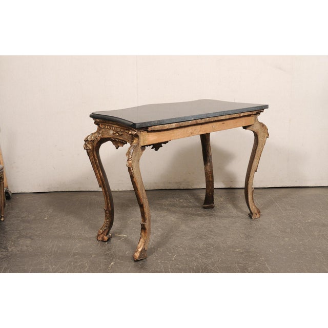 Italian Rococo Marble Top Console, 19th C. For Sale - Image 12 of 13
