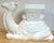 Late 20th Century Italian Hollywood Regency Blanc de Chine Camel Garden Seat or Side Table, 1970s For Sale - Image 5 of 14