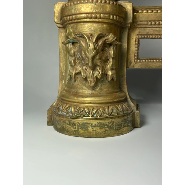 Mid 19th Century 19th Century French Gilt Bronze Fire Andirons - a Pair For Sale - Image 5 of 8