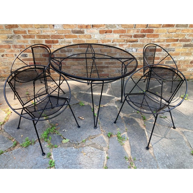 Mid 20th Century Attributed to Tempestini for Salterini Radar Hoop Chairs - Set of 4 For Sale - Image 12 of 12
