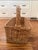 Wood Vintage XXL Handwoven Basket 30" X 16" For Sale - Image 7 of 9