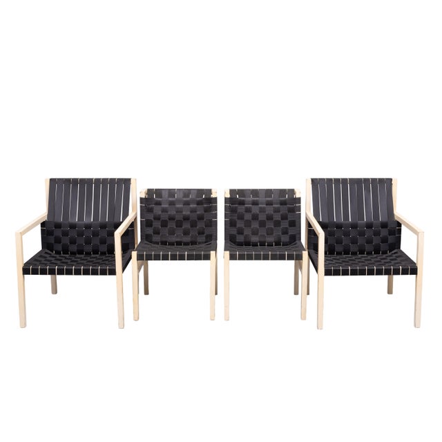 Seatbelt Chairs by Gijs Bakker for Castelijn, Holland, 1978, Set of 4 For Sale - Image 10 of 17