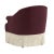 Textile Fringe Chair in Titan Raisin For Sale - Image 7 of 9