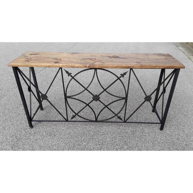 This is our original design neo-classic console, handmade in North Carolina. 72x18x36. Custom sizes are available.
