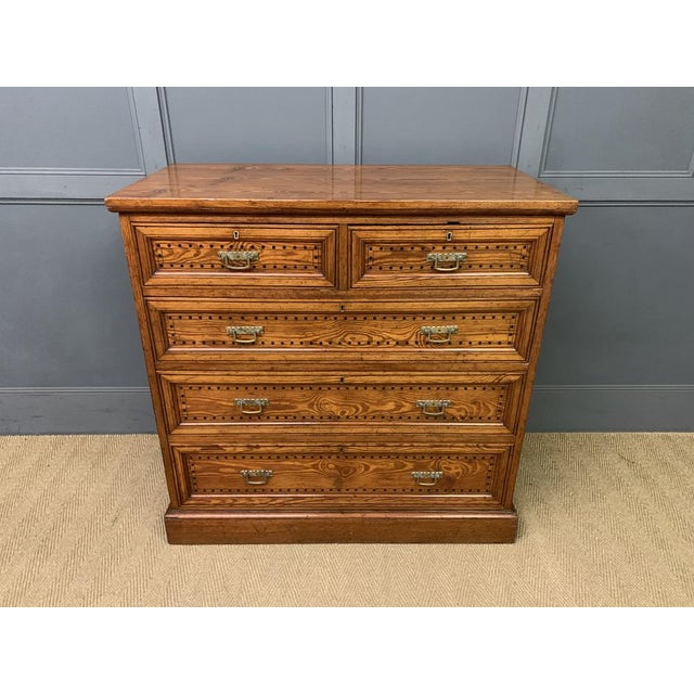 Aesthetic Period Pitch Pine Chest of Drawers, 1870s For Sale - Image 14 of 14