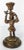 Antique Early 20th Century Bronze Colonial Figure Candle Stick For Sale - Image 11 of 11